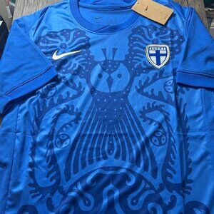 FINLAND National Team Blue JERSEY Sz Men's M,L,XL or 2XL NWT by Nike